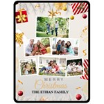 Christmas Family Photo Large Blanket Fleece Blanket (Large)