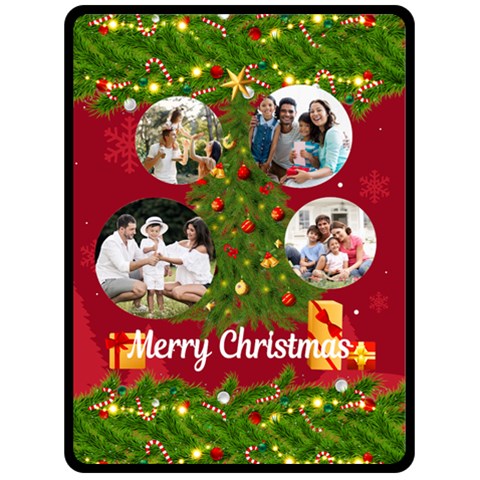 Christmas Tree Photo Large Blanket Fleece Blanket (Large) from ArtsNow.com 80 x60  Blanket Front