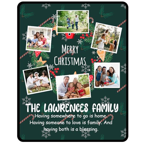 Christmas Ring Photo Medium Blanket Fleece Blanket (Medium) from ArtsNow.com 60 x50  Blanket Front