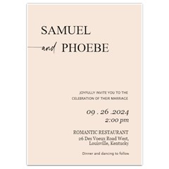 Wedding Invitation Card Invitation Card 5  x 7  from ArtsNow.com Back