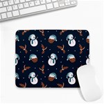 Santa Snowman Small Mousepad