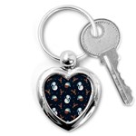 Santa Snowman Key Chain (Heart)