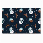 Santa Snowman Postcards 5  x 7  (Pkg of 10)