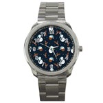Santa Snowman Sport Metal Watch