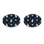 Santa Snowman Cufflinks (Oval)