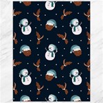 Santa Snowman Canvas 12  x 16 