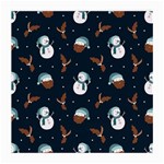 Santa Snowman Medium Glasses Cloth (2 Sides)