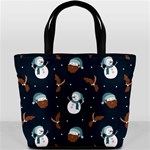 Santa Snowman Bucket Bag