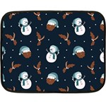 Santa Snowman Fleece Blanket (Mini)