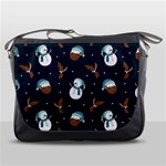 Santa Snowman Messenger Bag
