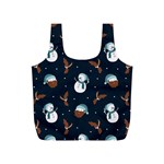 Santa Snowman Full Print Recycle Bag (S)