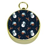 Santa Snowman Gold Compasses