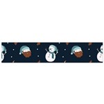 Santa Snowman Small Premium Plush Fleece Scarf