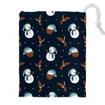 Santa Snowman Drawstring Pouch (5XL)
