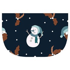 Santa Snowman Make Up Case (Small) from ArtsNow.com Side Right