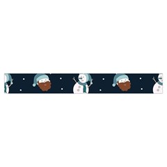 Santa Snowman Make Up Case (Small) from ArtsNow.com Zipper Tape Front