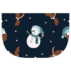 Santa Snowman Make Up Case (Large) from ArtsNow.com Side Left
