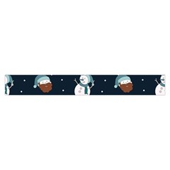 Santa Snowman Make Up Case (Large) from ArtsNow.com Zipper Front