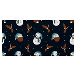Santa Snowman Banner and Sign 6  x 3 