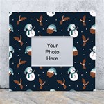 Santa Snowman White Wall Photo Frame 5  x 7 