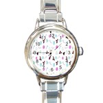 It`s Christmas Outside!   Round Italian Charm Watch