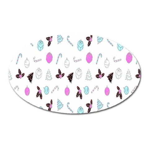 It`s Christmas Outside!   Oval Magnet from ArtsNow.com Front