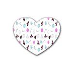 It`s Christmas Outside!   Rubber Coaster (Heart)