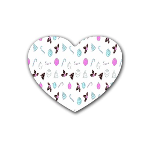 It`s Christmas Outside!   Rubber Heart Coaster (4 pack) from ArtsNow.com Front