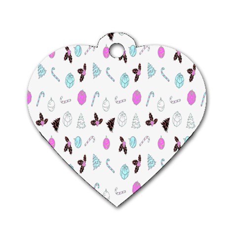 It`s Christmas Outside!   Dog Tag Heart (One Side) from ArtsNow.com Front