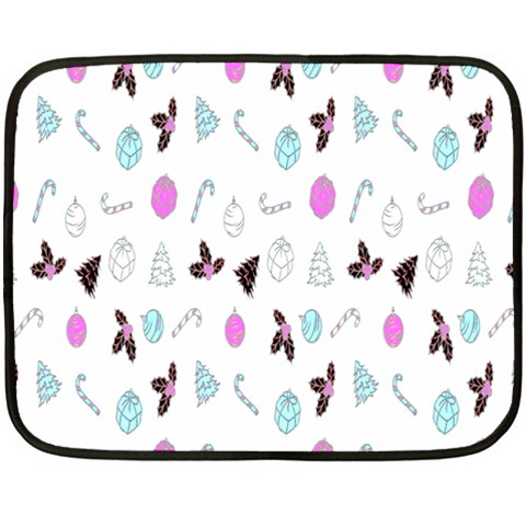 It`s Christmas Outside!   Two Sides Fleece Blanket (Mini) from ArtsNow.com 35 x27  Blanket Front