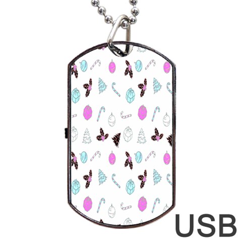 It`s Christmas Outside!   Dog Tag USB Flash (Two Sides) from ArtsNow.com Front