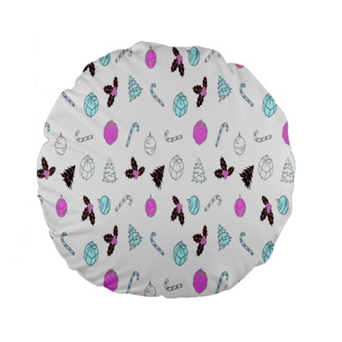 It`s Christmas Outside!   Standard 15  Premium Round Cushions from ArtsNow.com Front