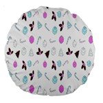 It`s Christmas Outside!   Large 18  Premium Round Cushions