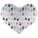 It`s Christmas Outside!   Large 19  Premium Heart Shape Cushions
