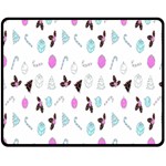 It`s Christmas Outside!   Two Sides Fleece Blanket (Medium)