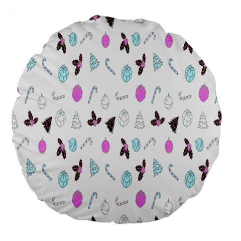 It`s Christmas Outside!   Large 18  Premium Flano Round Cushions from ArtsNow.com Front