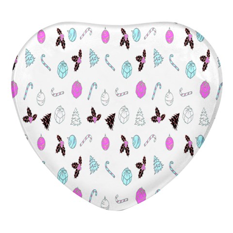 It`s Christmas Outside!   Heart Glass Fridge Magnet (4 pack) from ArtsNow.com Front