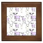 Cute Deers  Framed Tile