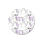 Cute Deers  Magnet 3  (Round)