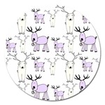 Cute Deers  Magnet 5  (Round)