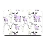Cute Deers  Small Doormat