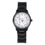 Cute Deers  Stainless Steel Round Watch