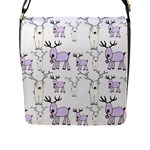 Cute Deers  Flap Closure Messenger Bag (L)