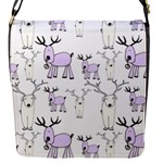 Cute Deers  Flap Closure Messenger Bag (S)