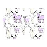 Cute Deers  Two Sides Premium Plush Fleece Blanket (Mini)