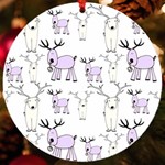Cute Deers  UV Print Acrylic Ornament Round