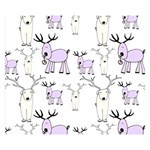 Cute Deers  Premium Plush Fleece Blanket (Small)