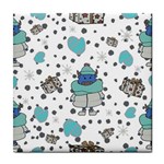Little Cow Christmas  Tile Coaster