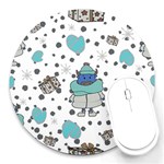 Little Cow Christmas  Round Mousepad