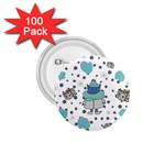 Little Cow Christmas  1.75  Buttons (100 pack) 